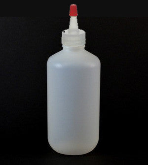 6 oz. Boston Round Bottle with Red Tip